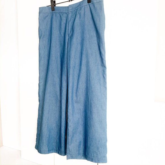 NWT lucca high waisted culottes denim large - Picture 3 of 9